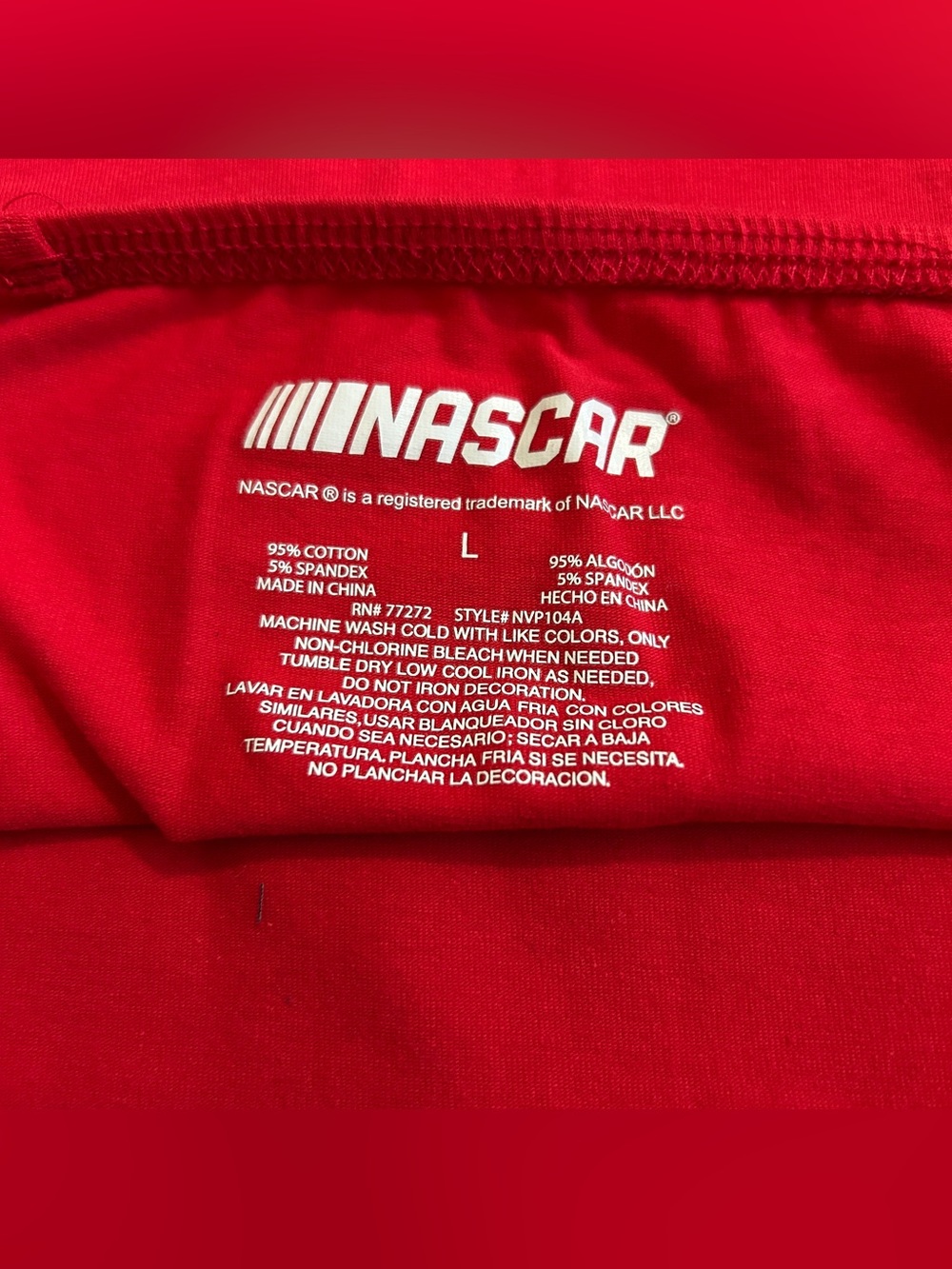 Aero x NASCAR Kyle Larson Hendrick Motorsports tube top size large - Picture 4 of 4